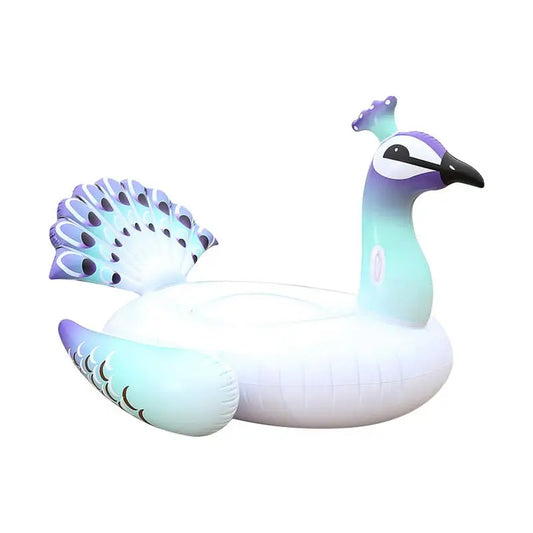Giant Peacocks Float Swimming Ring Floating Bed Adult Kids Pool Floats Inflatable Mattress Floating Bed Beach Swimming Pool Toys