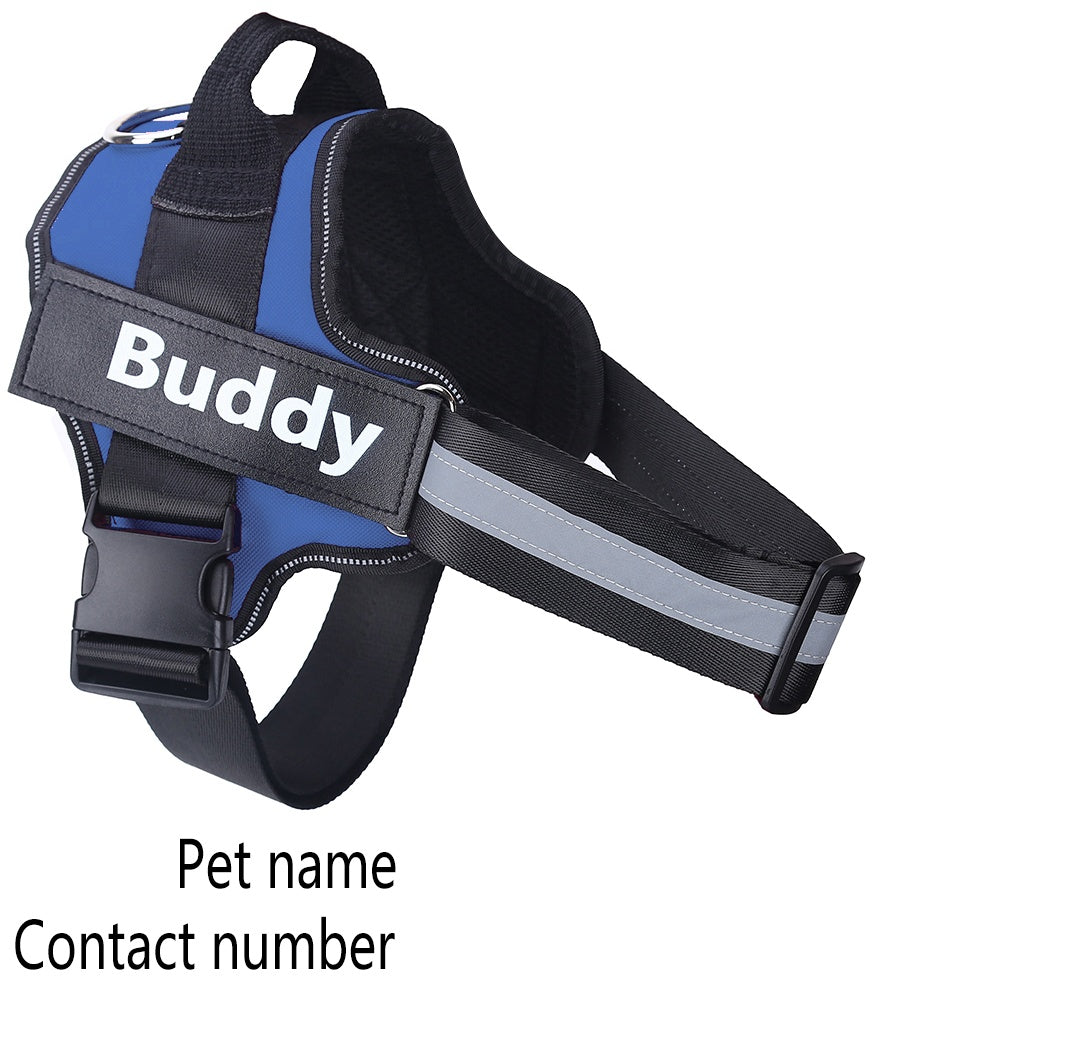 Personalized Dog Harness NO PULL Reflective Breathable Adjustable Pet Harness Vest For Small and Large Dog