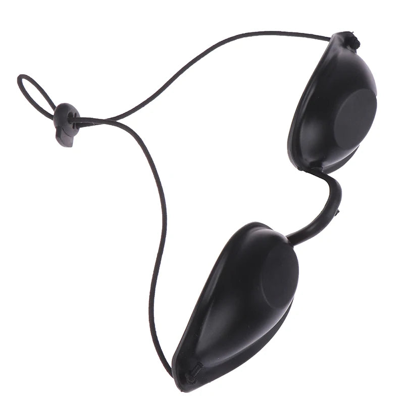 1Pc Soft Sunbathing Eyewear Tanning Goggles Beach Adjustable UV Skin Tanning Eye Protection UV Shield Glasses Black