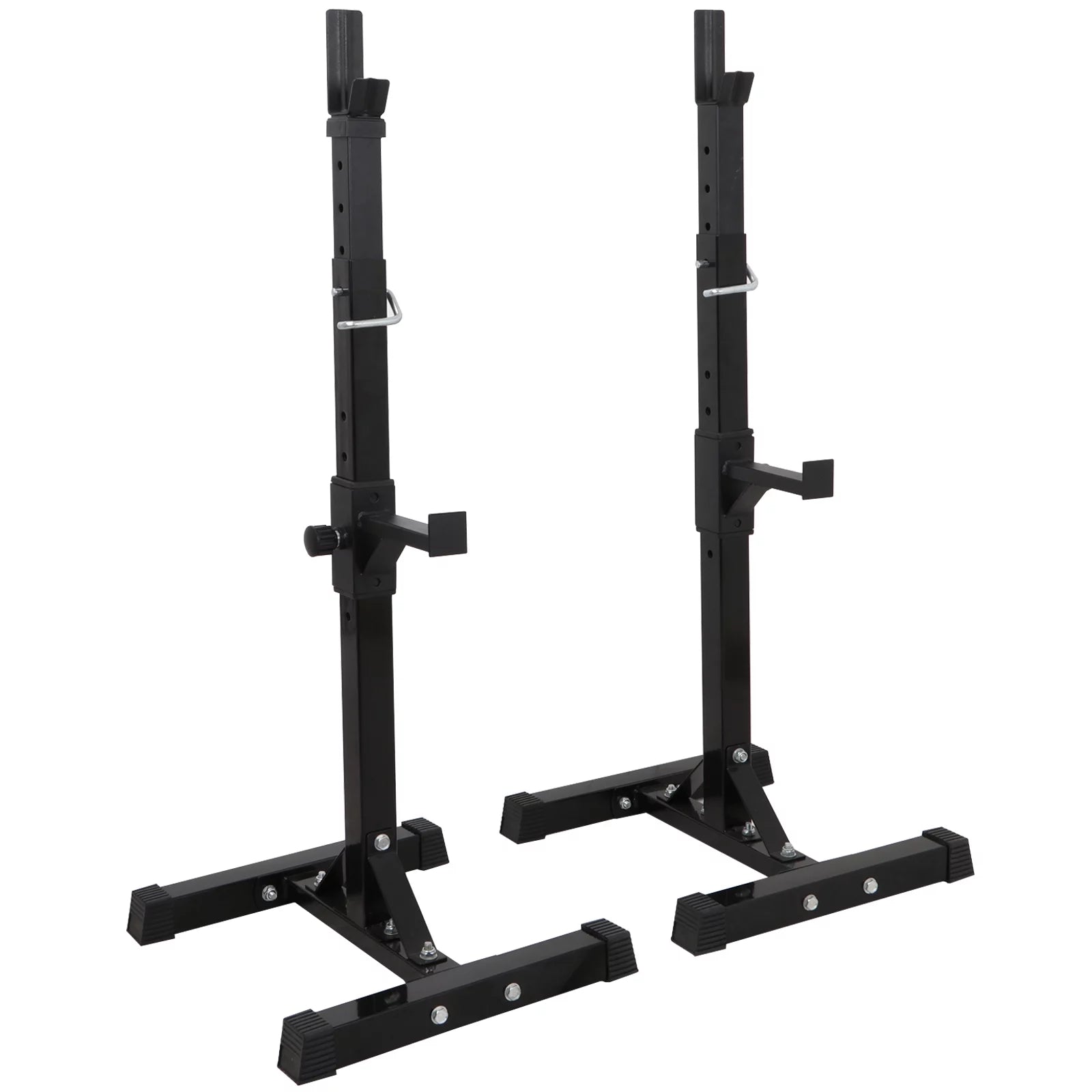 ZENY Pair of Adjustable Barbell Rack Stand Squat Bench Press Home GYM Weightlifting Fitness Exercise