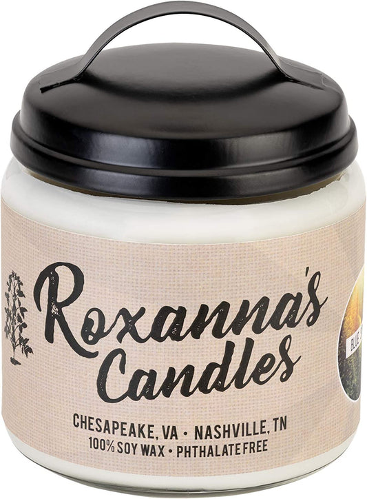 Clean Burning Soy Wax Wooden Wick Glass Jar Candle 16Oz by Artisan Hand-Crafted in Nashville, TN | NO Chemical Binders, Dyes, or Lead Wicks | Pthalate-Free (Macintosh Apple)