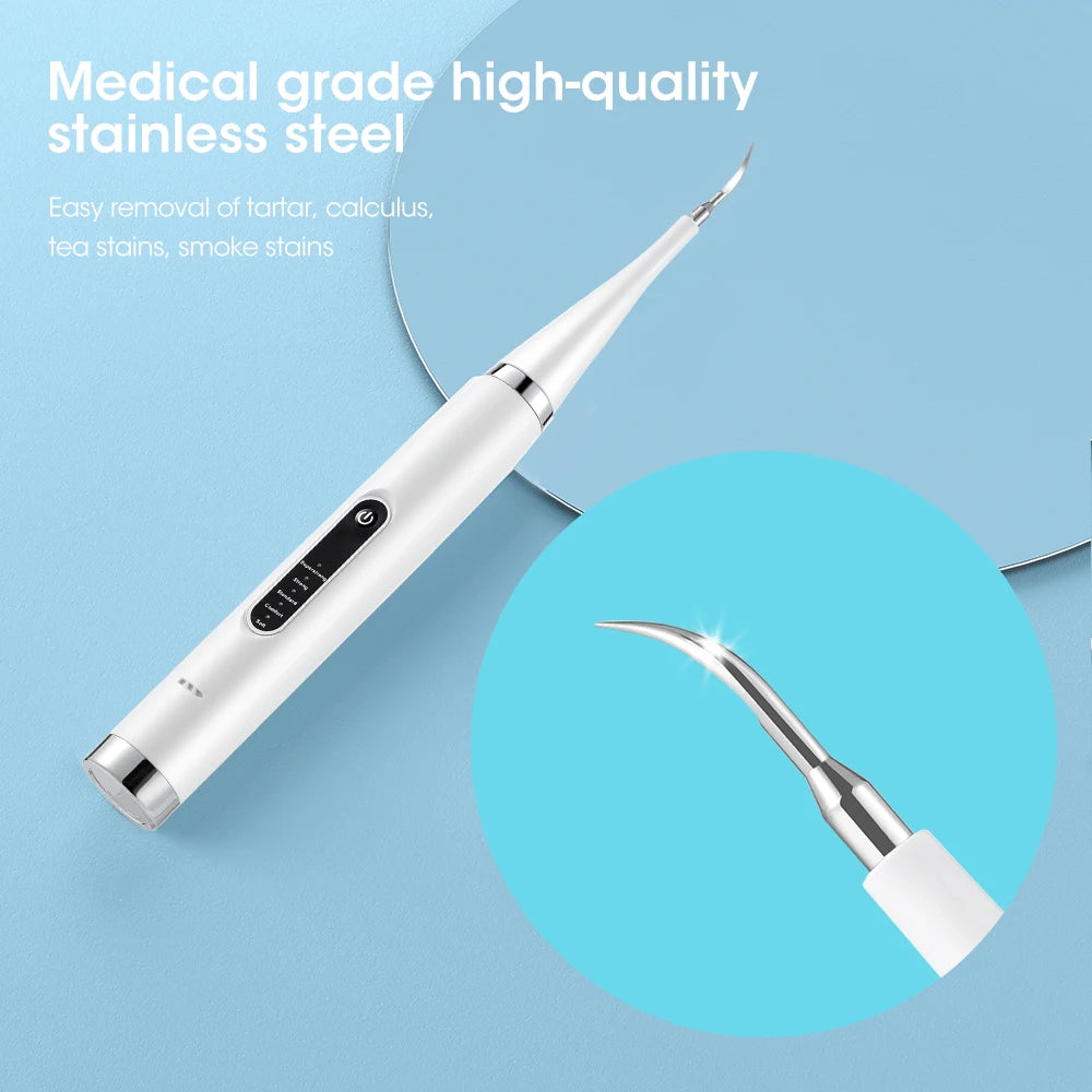 Electric Sonic Dental Calculus Scaler 5 Modes Oral Teeth Tartar Remover Plaque Stains Removal Teeth Cleaner Teeth Whitening