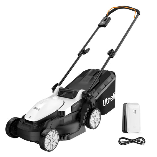 Cordless Lawn Mower 13 Inch, 5 Heights Adjustment, U20 Series 20V Electric Lawn Mowers for Garden with Brushless Motor, 4.0Ah Portable Battery Included