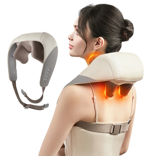Shiatsu Back Shoulder and Neck Massager with Heat - Electric Full Body Massager - Massagers for Neck and Back - Perfect Gifts for Friends, Family, Lover